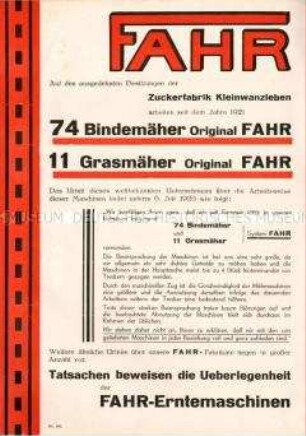 Bindemäher, Grasmäher