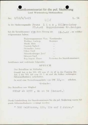Linz, Franz