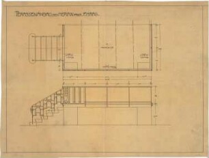 Billing, Hermann; Karlsruhe (Baden-Württemberg); Haus Haag, Umbau - Grundriss; (Schnitt)