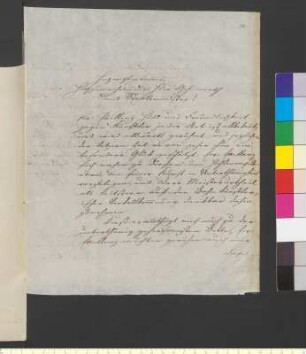 Brief von Kühne, Carl an Goethe, Johann Wolfgang von