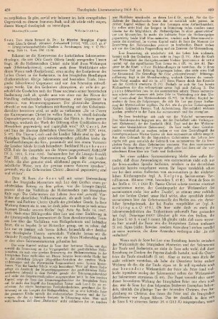 459-461 [Rezension] Soos, Marie Bernard de, Le mystère liturgique d'après Saint Léon le Grand