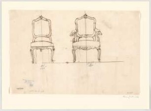 Thiersch, Friedrich von; München; Justizpalast - Sessel u. Fauteuil (Ansichten)