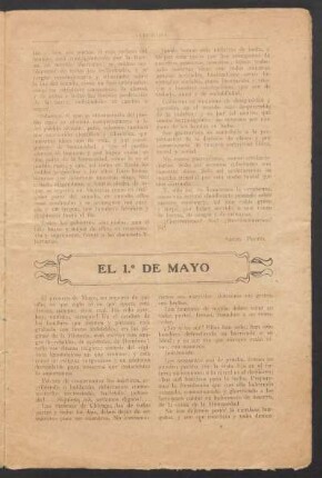 El 1.° de Mayo