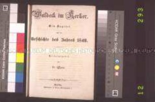 Flugschrift zur Verhaftung von Benedikt Waldeck wegen Hochverrats