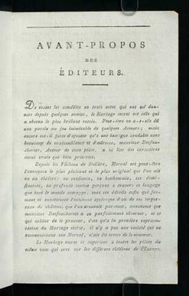 307-309, Avant-Propos des Éditeurs