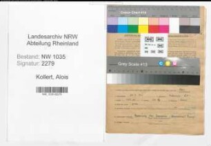 Entnazifizierung Alois Kollert , geb. 25.03.1911 (Ingenieur)