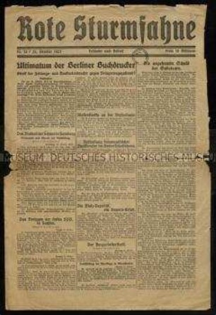 Rote Sturmfahne. 1923