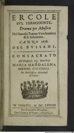 Ercole su'l Termodonte