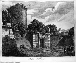 Vedute delle porte e mura di Roma - Porta Fabbrica