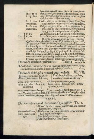De nominum anomalorum quatuor generibus. Ta. I.
