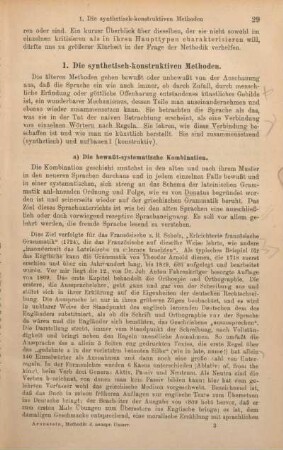 1. Die synthetisch-konstruktiven Methoden.