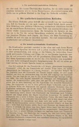 1. Die synthetisch-konstruktiven Methoden.