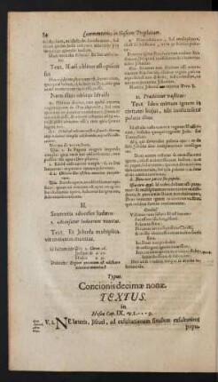 Concionis decimae nonae.