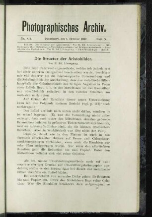 Die Structur der Aristobilder