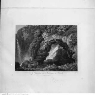 Collezione di Vedute di Tivoli ed altri dintorni di Roma, La Grotta di Nettuno a Tivoli