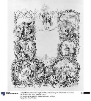 Titeleinfassung zu Graf Athanasius Raczynski: Geschichte der neueren deutschen Kunst. Bd. 3