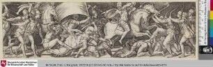 [Kampf der Reiter und Infanterie; Combat de cavaliers et de fantassins]