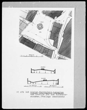 Lageplan des Marktplatzes in Goslar