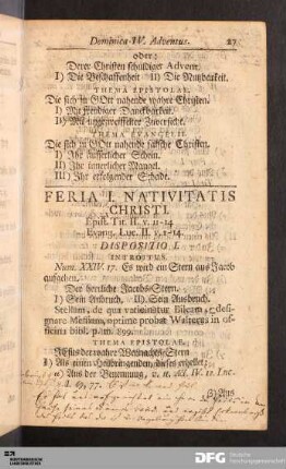 Feria I. - III. Nativitatis Christi.