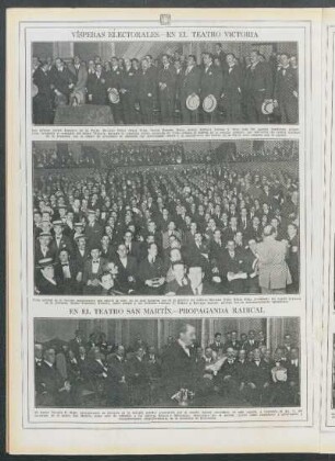 En el teatro San Martín.- Propaganda radical