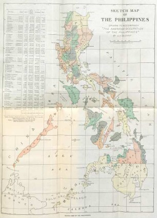 Sketch map of the Philippines