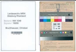 Entnazifizierung Christian Bruchhaeuser , geb. 23.12.1894 (Lehrer)
