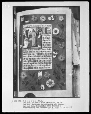 Flämisches Gebetbuch — Auferweckung des Lazarus, Folio 141recto