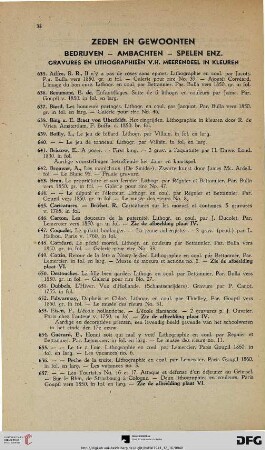 Zeden en Gewoonten (Nr. 635-691)