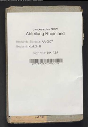 Inventar des Mobiliars der Schlösser Augustusburg und Falkenlust