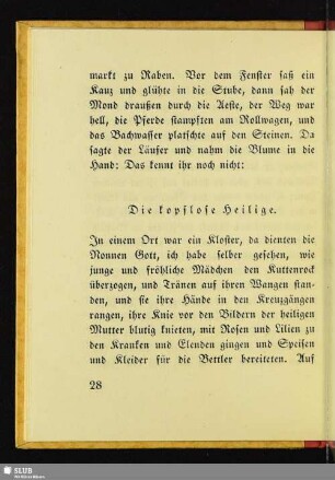 Die kopflose Heilige