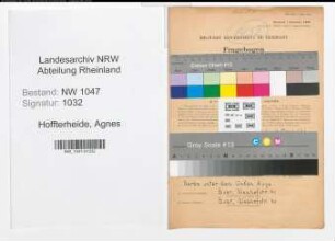 Entnazifizierung Agnes Hoffterheide , geb. 01.03.1920 ()
