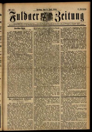 Ausgabe vom Freitag, den 08. Juli 1892.