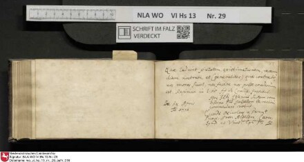 Stammbuch des Gottfried Crusius (Cruse) aus Stendal