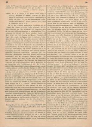 59-61 [Rezension] Baumgarten, Otto, Predigten aus der Revolutionszeit
