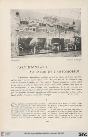 8: L' art décoratif au Salon de l'Automobile, [1]