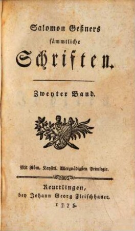 Salomon Geßners Sämmtliche Schriften, 2