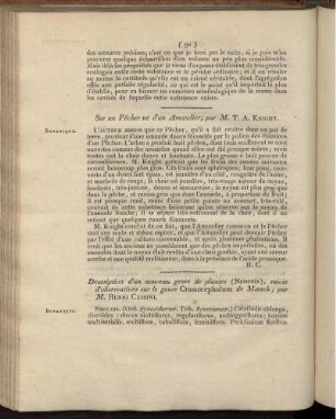 Description d'un nouveau genre de plntes (Neiceis), suivie d' observations sur le genre Crassocephalum de Mœnch
