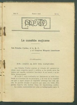 La cuestión mejicana