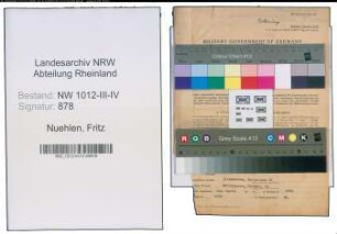 Entnazifizierung Fritz Nuehlen , geb. 18.06.1906 (Verw.Inspektor)