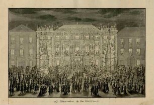 Illumination des Strattmannschen Palais 1719 in Wien