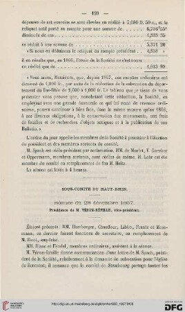 Sous-comité du Haut-Rhin: séance du 28 décembre 1867