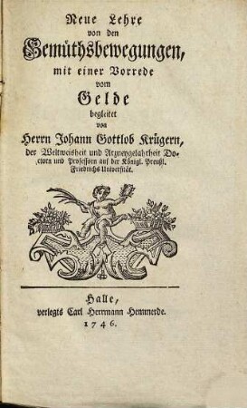 Neue Lehre von den Gemüthsbewegungen