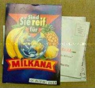 Werbebroschüren mit Postkarten für Milkana