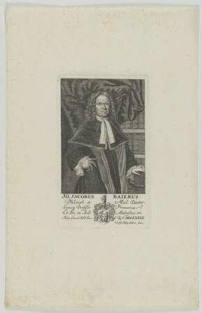 Bildnis des Jo. Jacobus Baierus