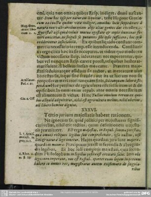 XXXVI. Tertio iurium maiestatis habent rationem