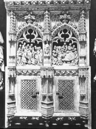 Brüssel / Bruxelles / Brussel, gotisches Tabernakel, aus Kathedrale Notre-Dame in Halle (Brabant); Museum?