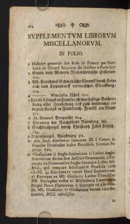 214-230, Supplementum Librorum Miscellanorum