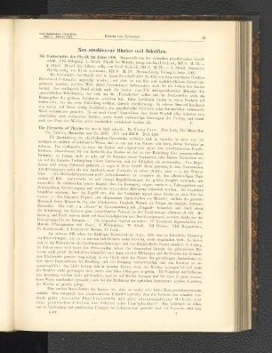 Neu erschienene Bücher und Schriften.