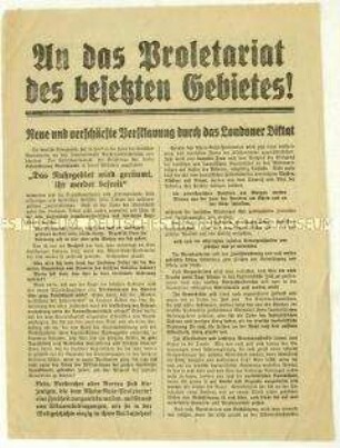 Flugblatt der KPD gegen den Dawes-Plan