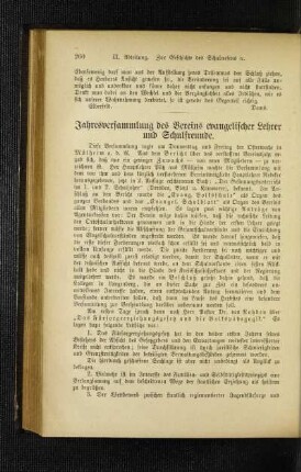 Jahresversammlung des Vereins evangelischer Lehrer und Schulfreunde